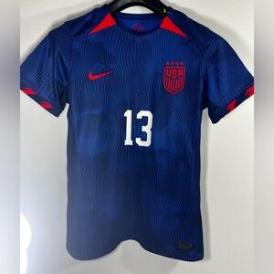 Nike USA Soccer unisex Jersey - Navy Blue with Red Accents size M